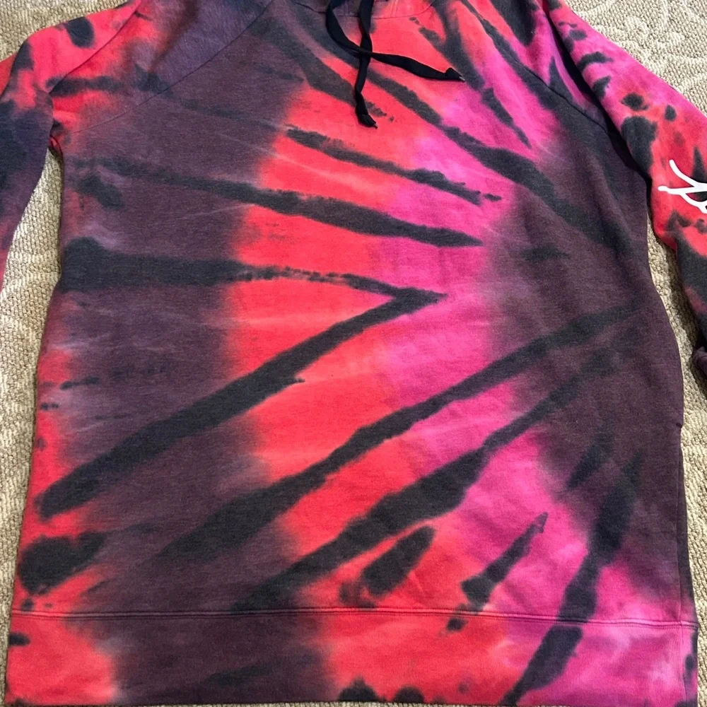 VS Pink Supernova Tie-Dye Hoodie Sweater Dress size XL - Picture 7 of 9